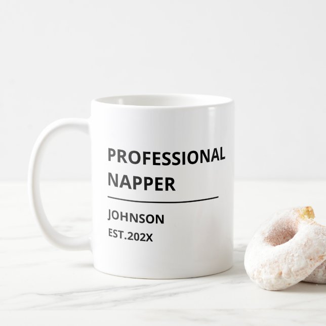 Professionell tupplur Rolig pension Kaffemugg (Med munk)