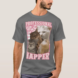 professionell tupplur roliga katt memes familj vin t shirt