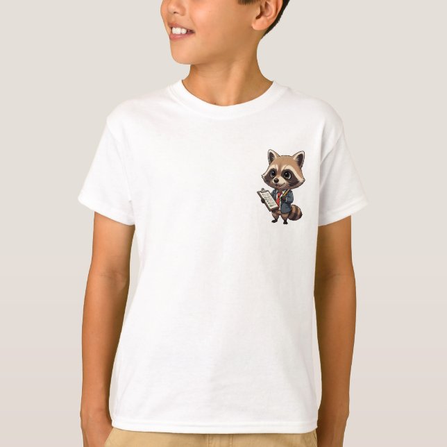 Professionell tvättbjörn-auditör för barn t shirt (Framsida)