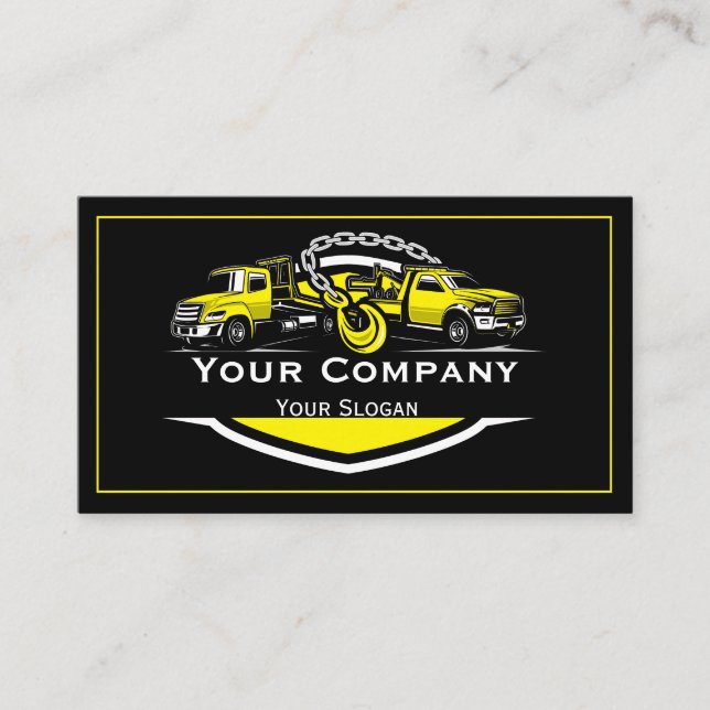 Professionell Twing Company, Hauling Service Visitkort (Framsida)