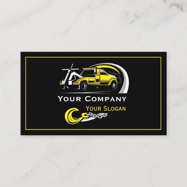 Professionell Twing Company, Hauling Service Visitkort (Framsida)