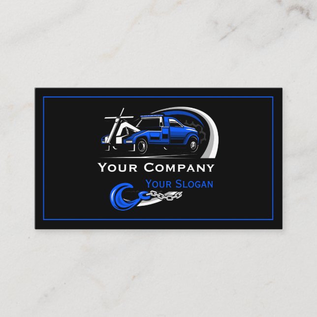 Professionell Twing Company, Hauling Service Visitkort (Framsida)