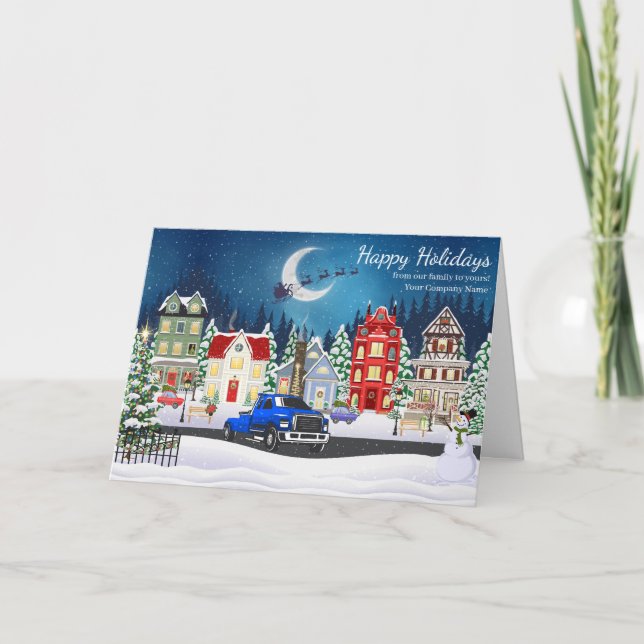 Professionell Twing Hauling Company Helgkort (Framsida)