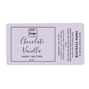 Professionell typografi lavender din logotypproduk fraktsedel