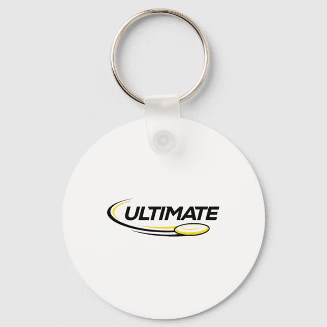Professionell Ultimativ Frisbee Discgolfspelare  Nyckelring (Framsida)