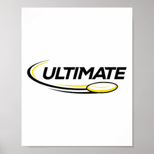 Professionell Ultimativ Frisbeegolfspelare Poster