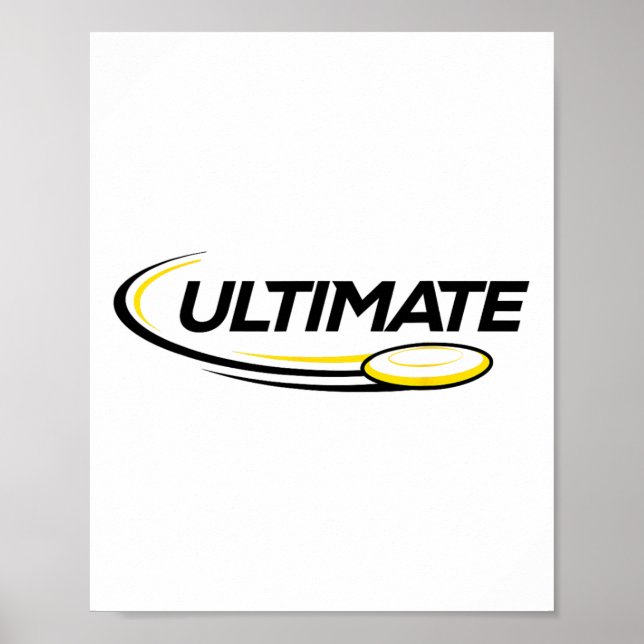 Professionell Ultimativ Frisbeegolfspelare  Poster (Framsidan)