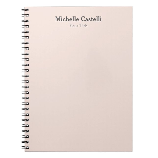 Professionell unik klassisk enkel anteckningsbok (Framsidan)