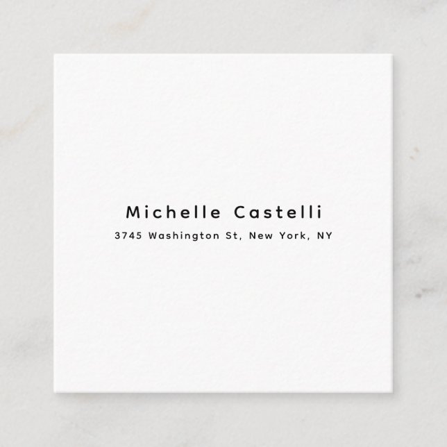 Professionell unik klassisk enkel svart & vit tilläggskort (Framsida)