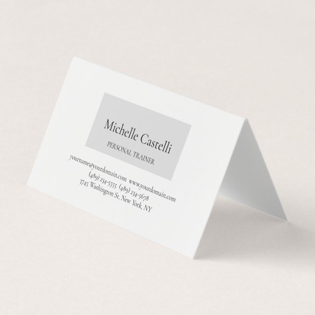 Professionell Unik Minimalistisk Enkel Visitkort (Framsida)