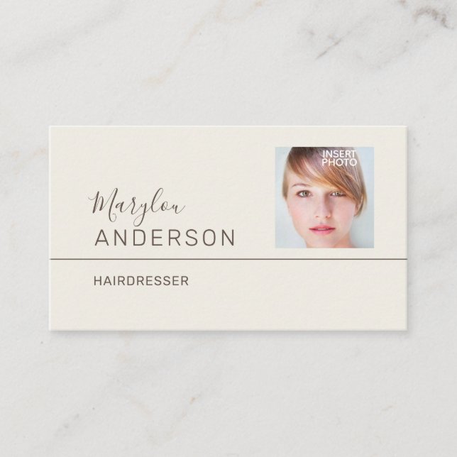 Professionell UNISEX (FOTO & LOGOTYP INFOT) - Visitkort (Framsida)