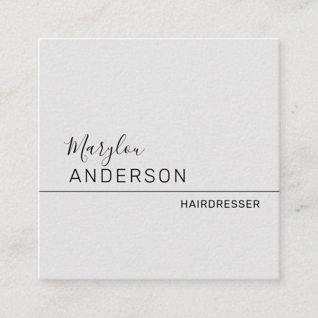 Professionell - UNISEX Fyrkantigt Visitkort (Framsida)