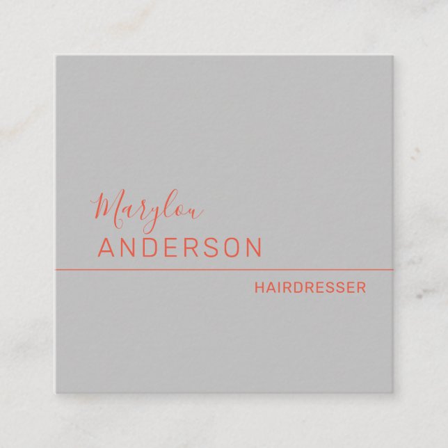 Professionell - UNISEX Fyrkantigt Visitkort (Framsida)