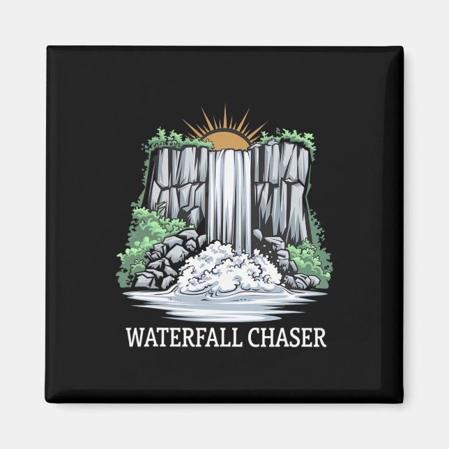 Professionell vattenfallsjägare  magnet (Framsidan)