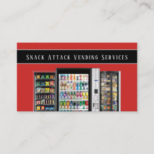 Professionell Vending Maskin Service Affärskort Visitkort