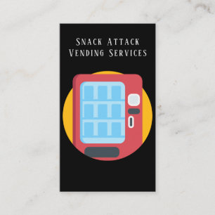 Professionell Vending Maskin Service Affärskort Visitkort