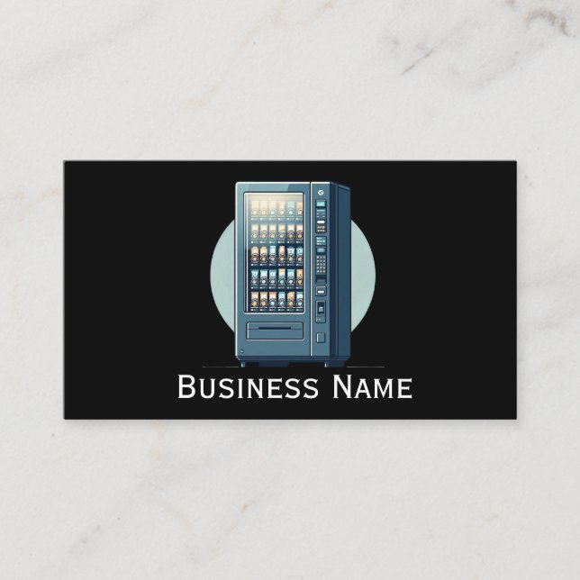 Professionell Vending Maskin Visitkort (Framsida)