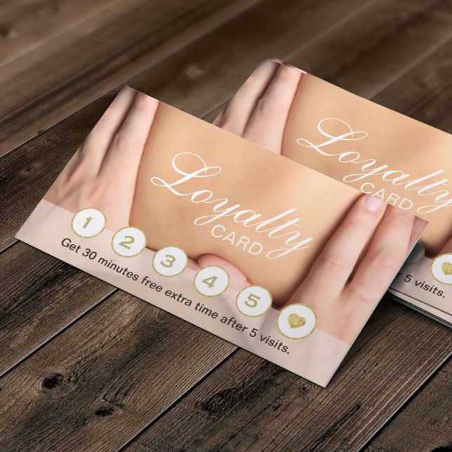 Professionell vid behandling av massage Loyalty vi Lojalitetskort (Skapare uppladdad)