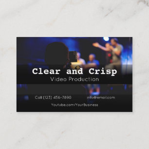Professionell Video Production Company Services Visitkort