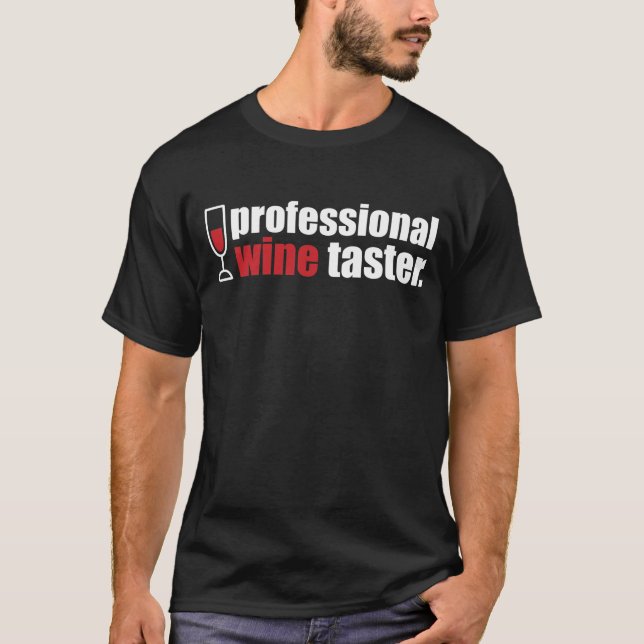 Professionell Vin Taster Tee (Framsida)