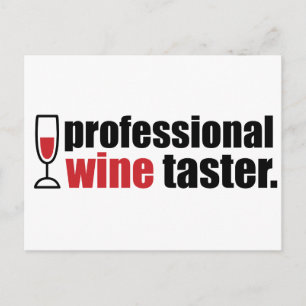 Professionell Vin Taster Vykort