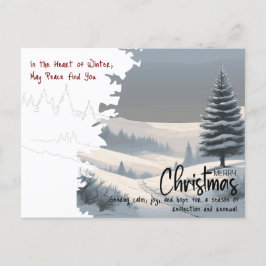 Professionell Vinterlandskap - julaffärsverksamhet Helg Vykort