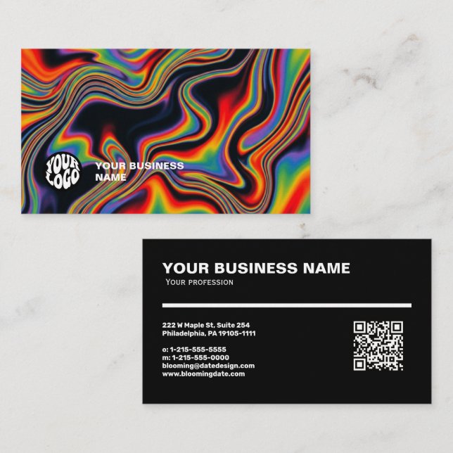 Professionell visitkort med din logotyp (Fram/baksida)