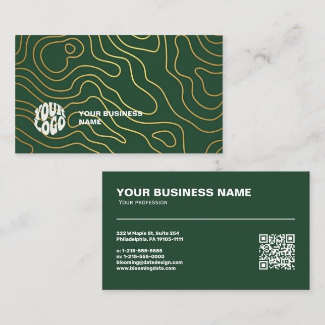 Professionell visitkort med din logotyp (Fram/baksida)