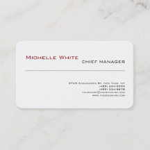 Professionell Vit enkel, enkel, modern, minimal