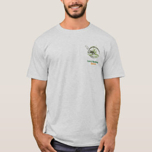 Professionell vit och grön trädgårdsskötsel t shirt