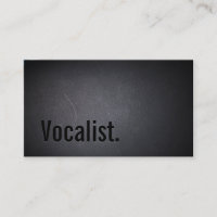 Professionell Vocalist Minimalist Black