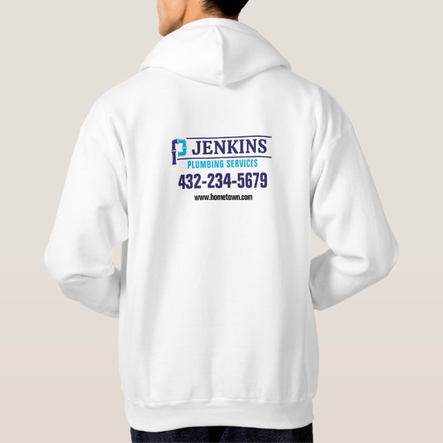 Professionell VVS-service Hoodie (Baksida)