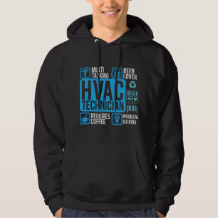 Professionell VVS-tekniker VVS Uppvärmning Kyla Hoodie