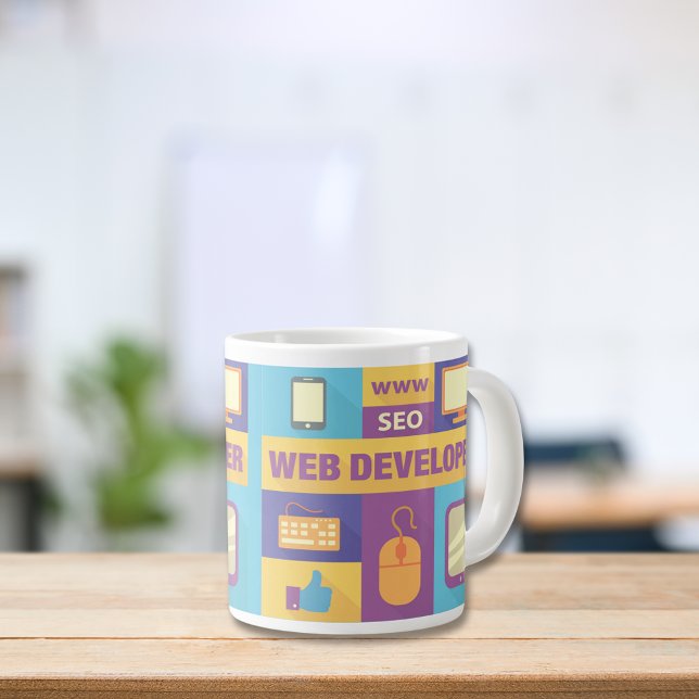 Professionell Webben Utvecklare Ikondesign Jumbo Mugg (Skapare uppladdad)