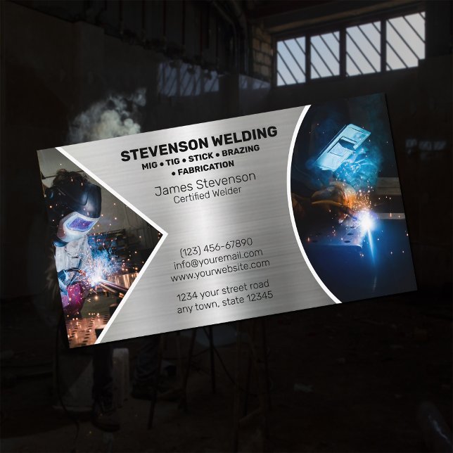 Professionell Welder Visitkort (Skapare uppladdad)
