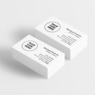 Professionell White Anpassningsbar Business Logoty Visitkort