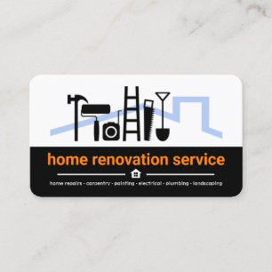 Professionell White Black Lagrar Construction Visitkort