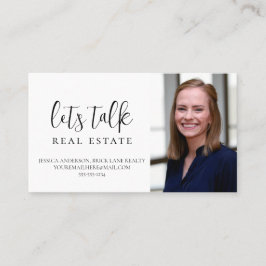 Professionell White Låt oss Talk Real Gods Visitkort