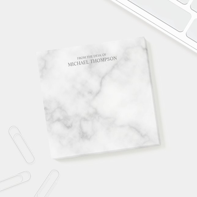 Professionell White Marble Post-it Block (Skapare uppladdad)