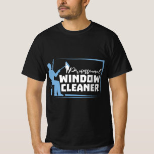 Professionell Window Cleaner Gift Washer Pappa Hus T Shirt