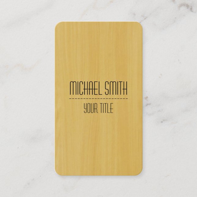 Professionell Wood Grain look #10 Visitkort (Framsida)