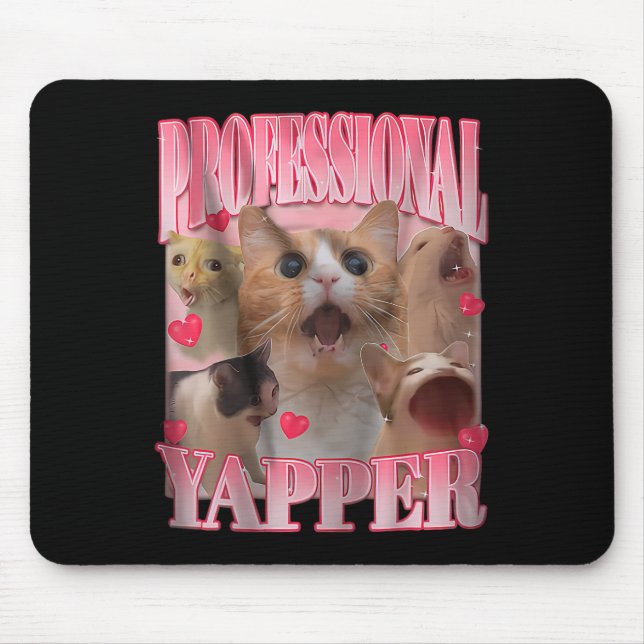 Professionell Yapper Cat Funny Meme Musmatta (Framsidan)