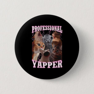 Professionell Yapper Cat Meme Funny Odely Specific Knapp