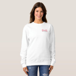 Professionell Yapper Y2K Rosa Bow Sweat Shirt T