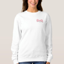 Professionell Yapper Y2K Rosa Bow Sweat Shirt