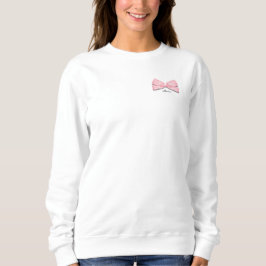 Professionell Yapper Y2K Rosa Bow Sweat Shirt T Shirt