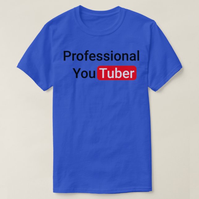 Professionell Youtuber T Shirt (Design framsida)