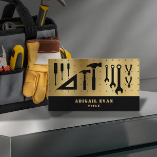 Professionella Guld Reparation Verktyg Handyman Visitkort