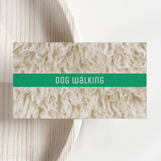 Professionella Hundpromenad Affärskort Minimalisti Visitkort