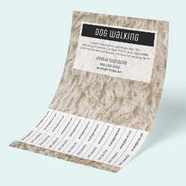 Professionella hundpromenerare flygblad Minimal hu